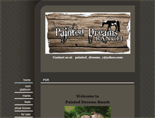 Tablet Screenshot of painted-dreams-ranch.com